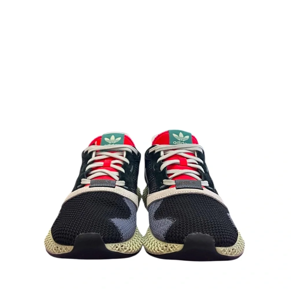 ADIDAS - BLACK TAN MINT GREEN ZX 4000 FUTURECRAFT “BLACK ONYX” SNEAKERS